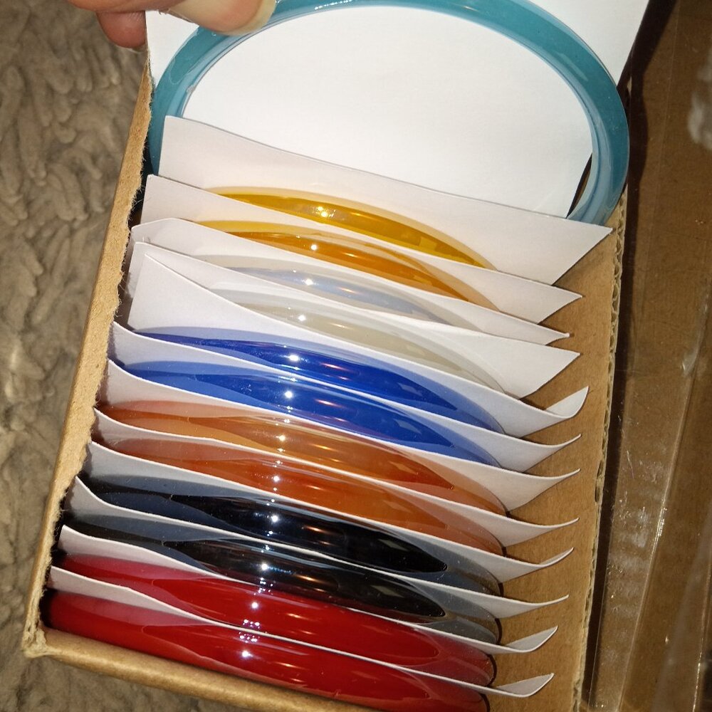 Multi Color Glossy Glass Pack 24 Bangle
